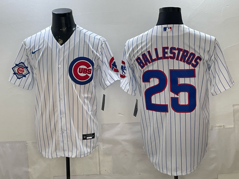 Men 2026 Chicago Cubs #25 ballestros white Game Nike MLB Jersey 0518001